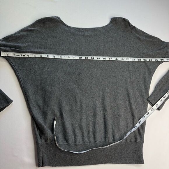 GAP🍃Long-Sleeve Gray Scoop Neck Knit Jersey Top🍃 - Picture 8 of 12